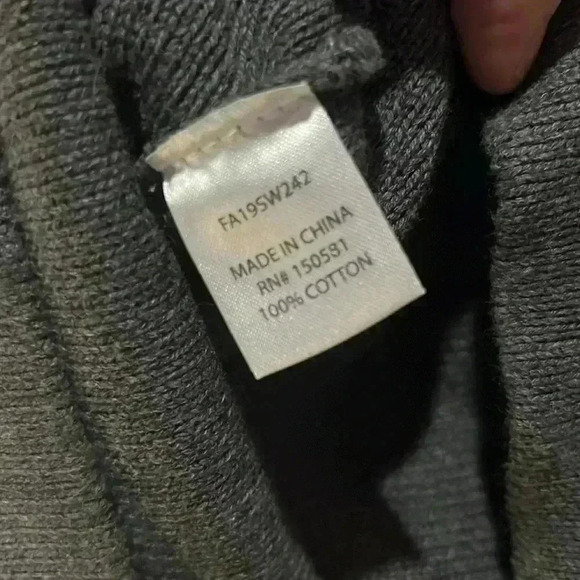 FLAG & ANTHEM Charoal Gray Quarter Zip Pullover - Picture 6 of 6